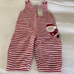Toddler Santa overalls